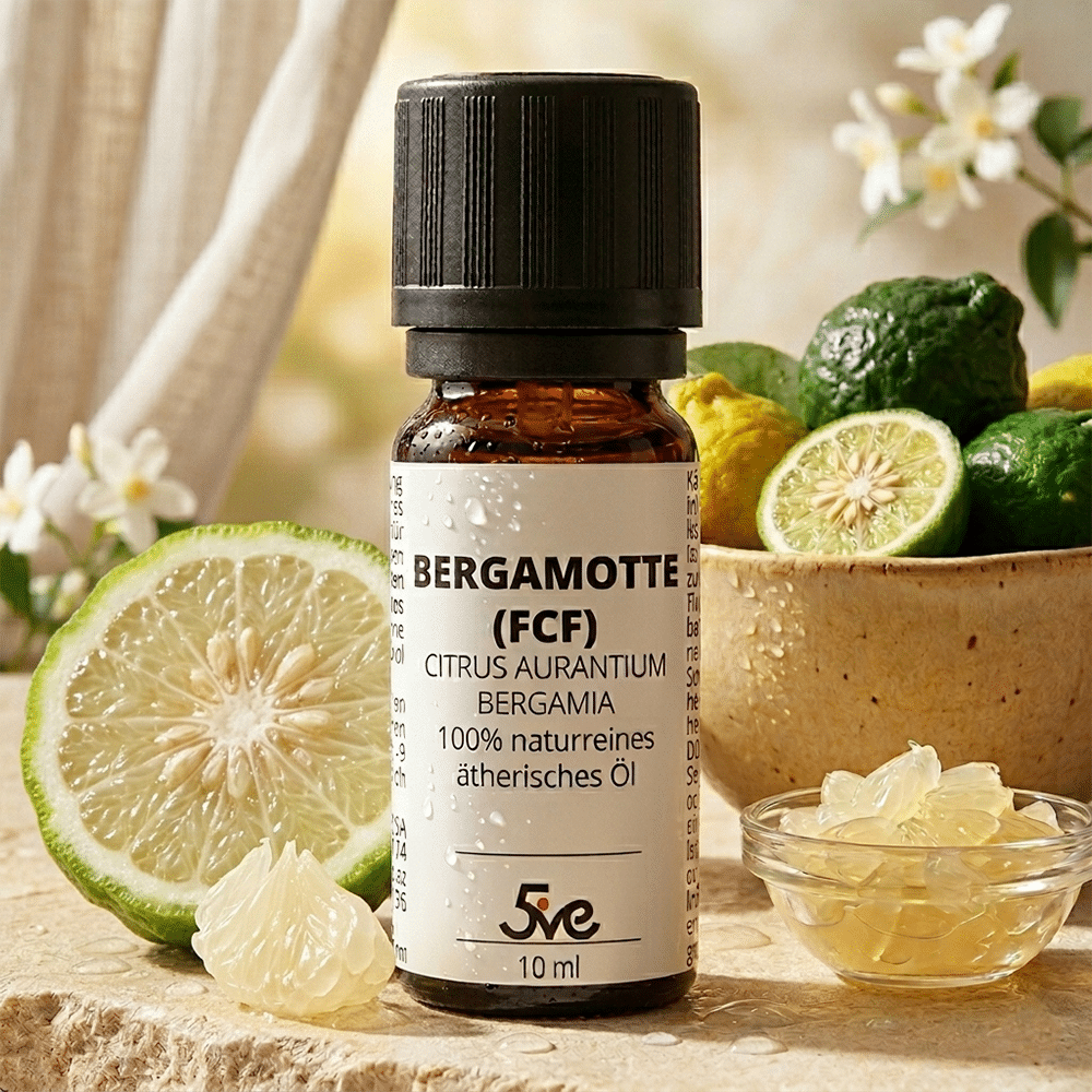 Bergamotte(FCF)_oil_bgr_1 Bergamotte Öl (FCF) 10ml - Ätherisches Öl - Ansicht 2