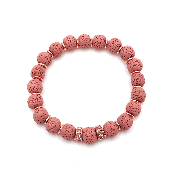 Rose Lava Armband