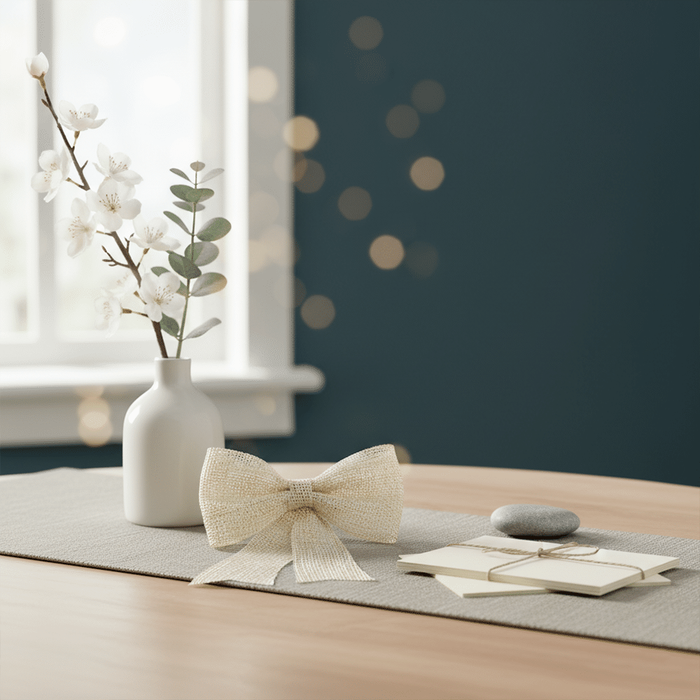 Jute Masche Creme - Dekomasche - Ansicht 2