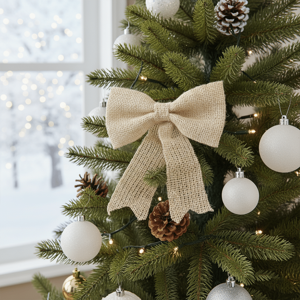 Jute Masche Creme - Dekomasche - Ansicht 4