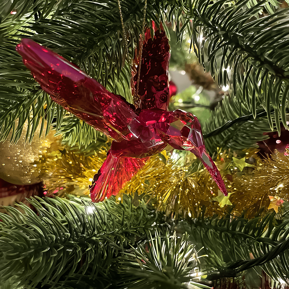 kolibri_rot_3 Red Kolibri - Dekofigur - Ansicht 2