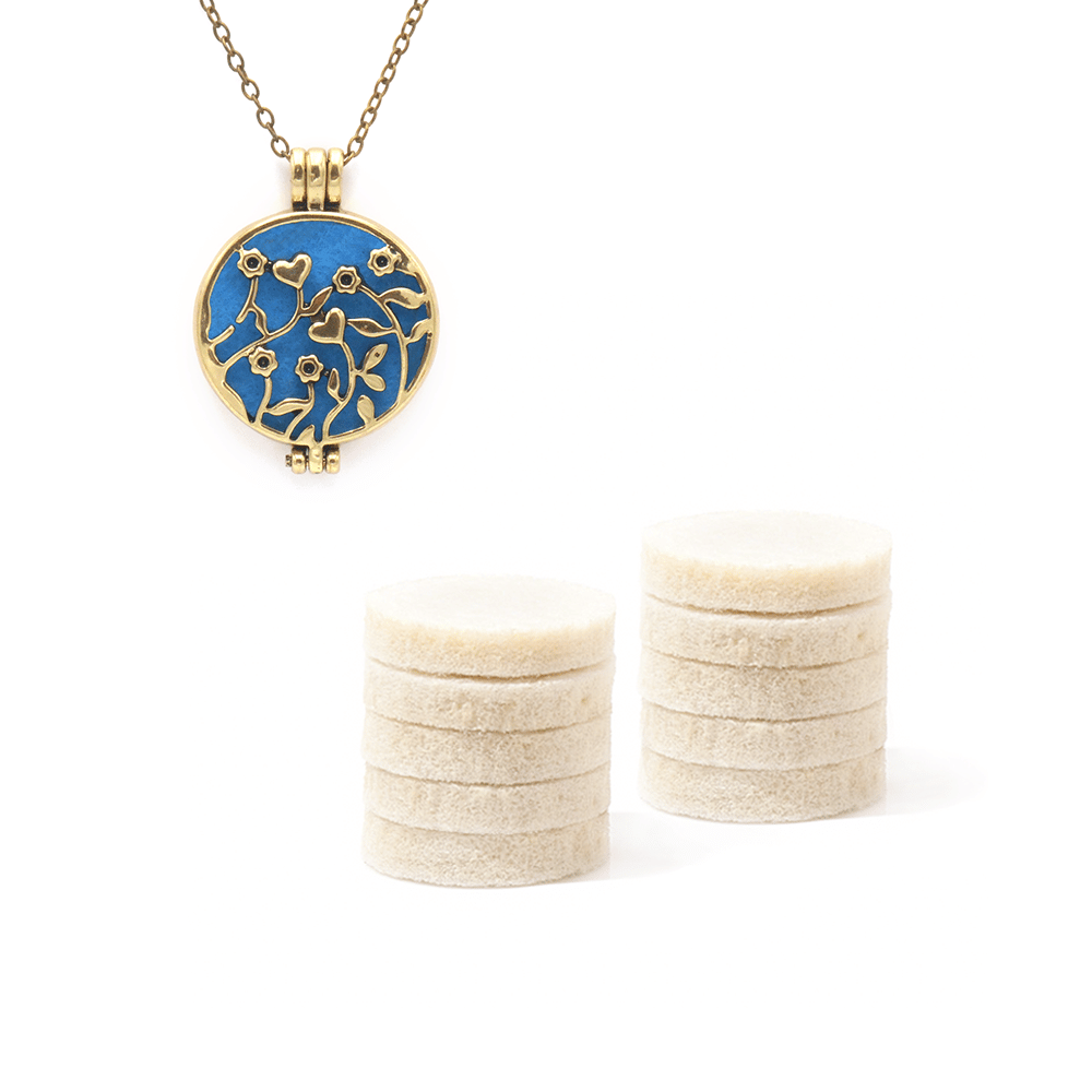 filz-pads-30mm-elfenbein_1nn Medaillon Duftpads 30mm Elfenbein - Schmuck Zubehör - Ansicht 1