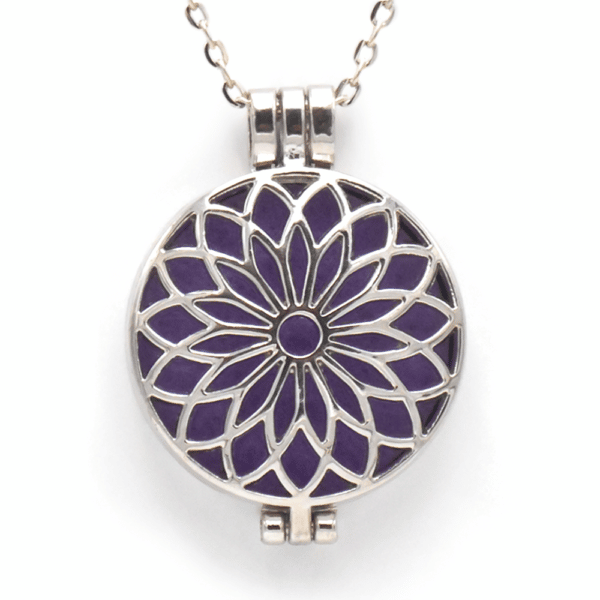Flora Aroma-Halskette Silber