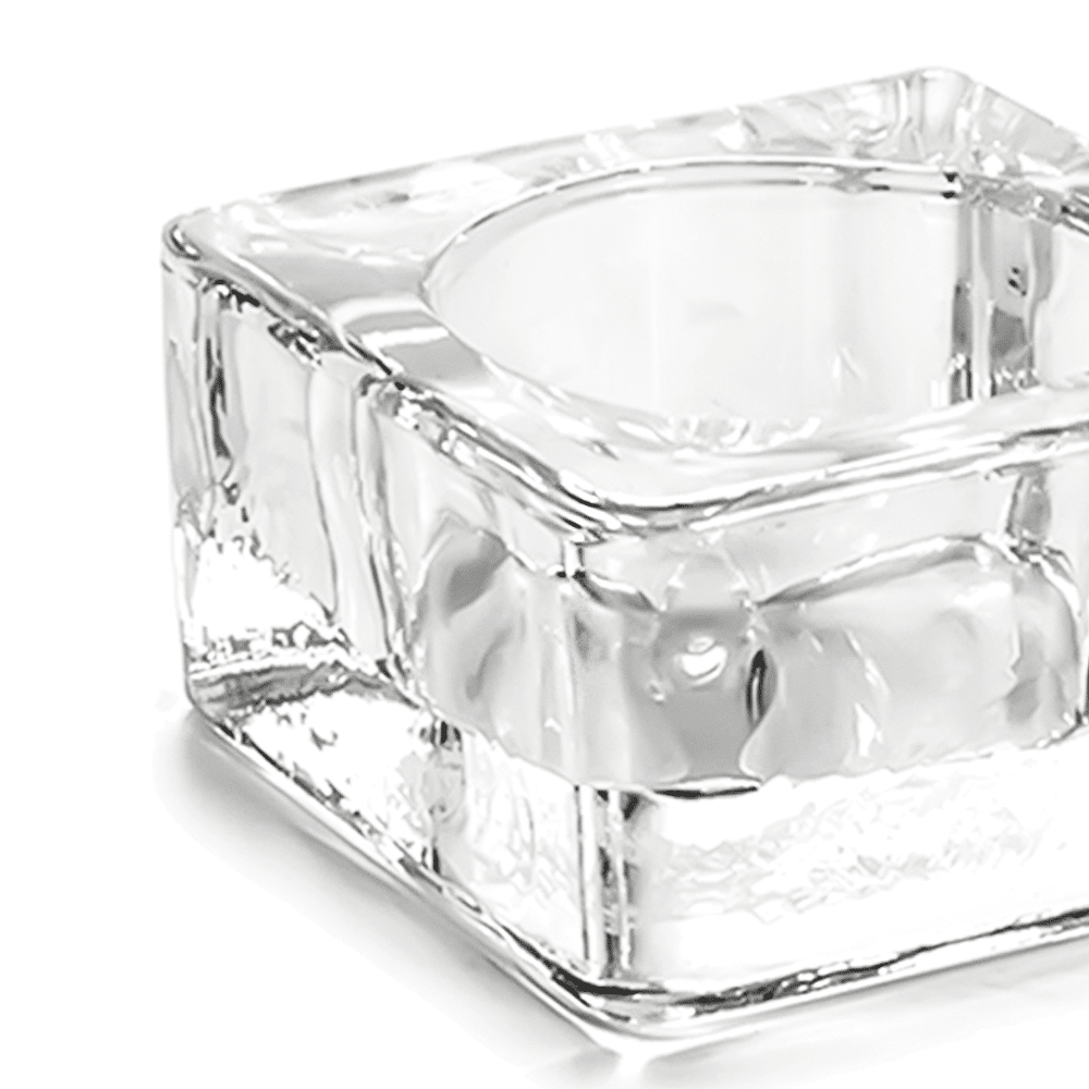Ice Cube Teelichhalter Glas - Kerzenhalter 3er Set - Ansicht 3