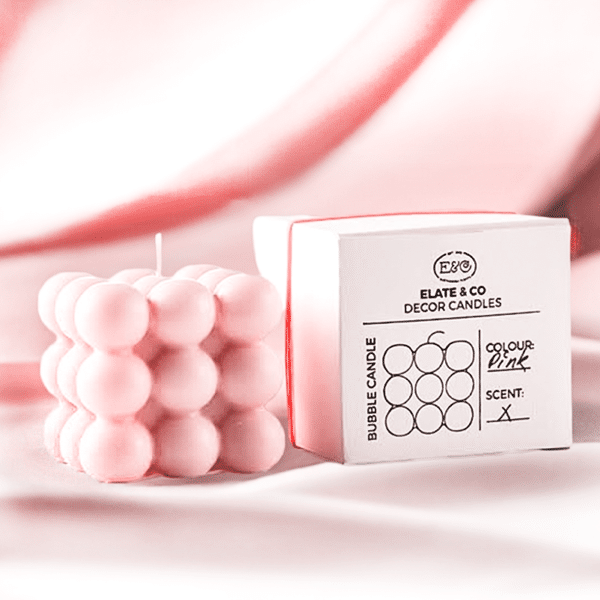 Pink Bubble Dekokerze - Bubble Kerze - Ansicht 4