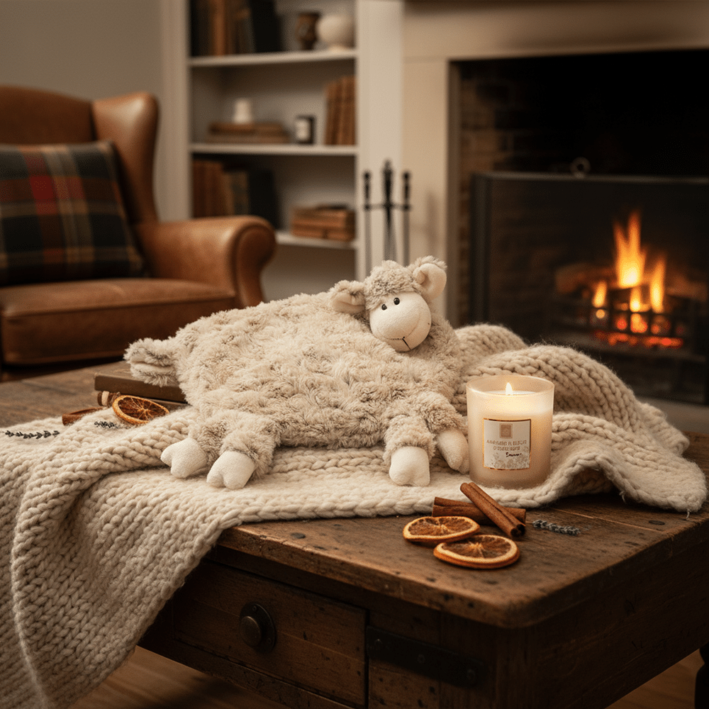 Fluffy Warmth Set - Wärmflasche & Duftkerze - Ansicht 2