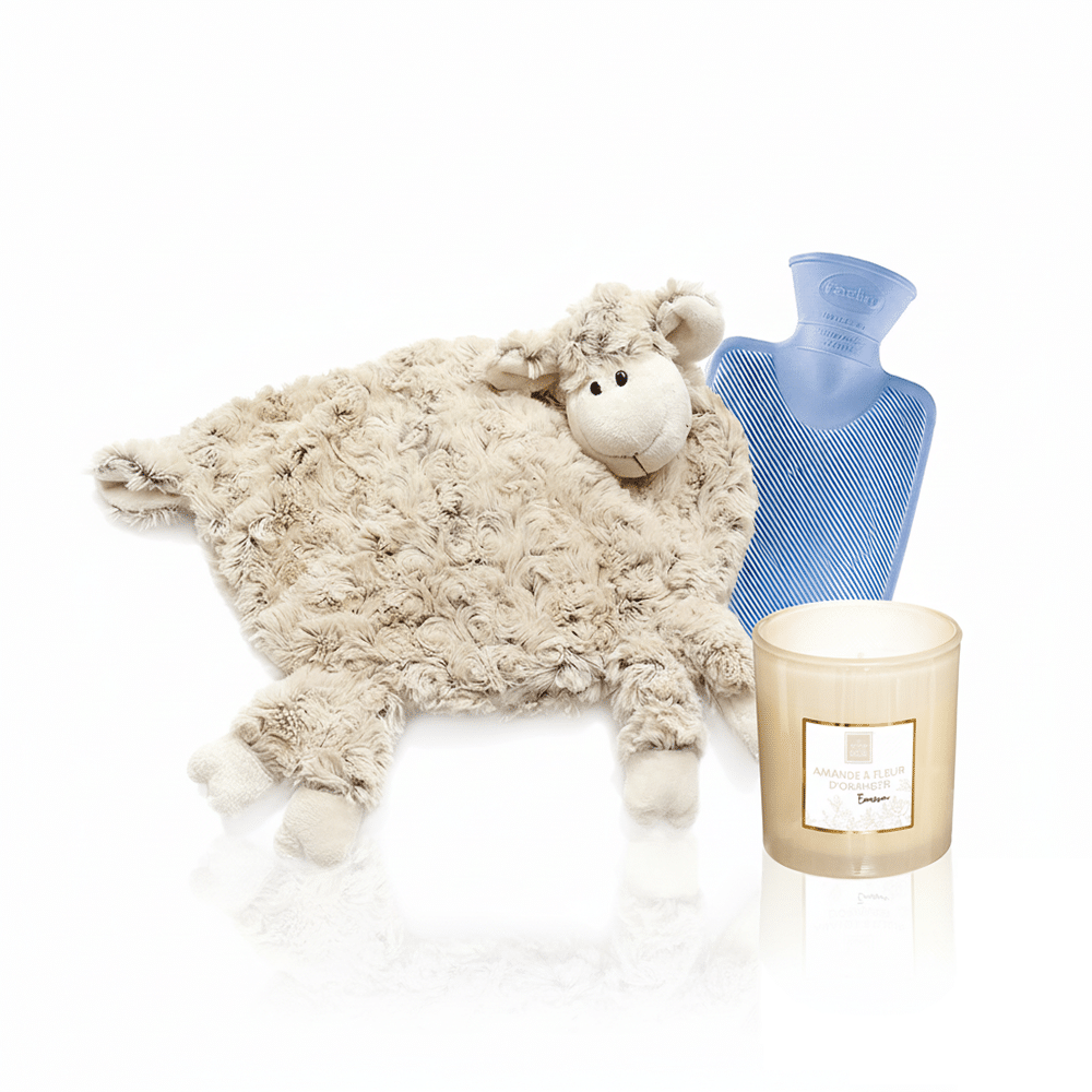 Fluffy Warmth Set - Wärmflasche & Duftkerze - Ansicht 1