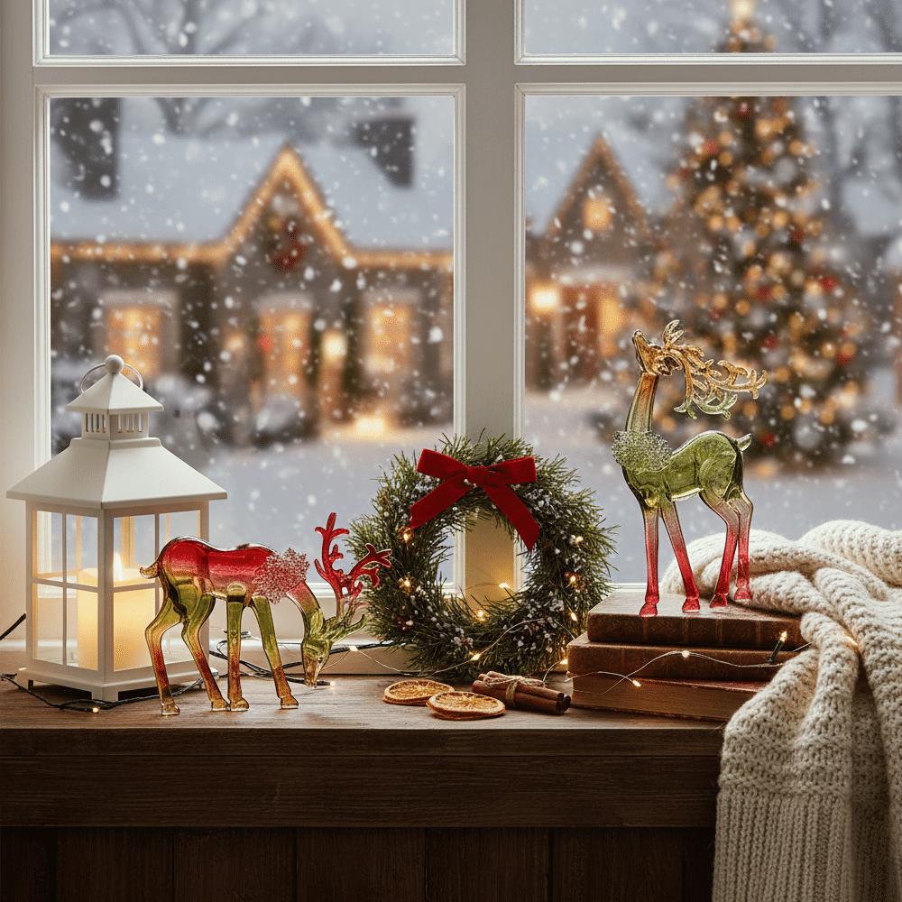 Rudolf Rentier Set - Dekofiguren Set - Ansicht 3