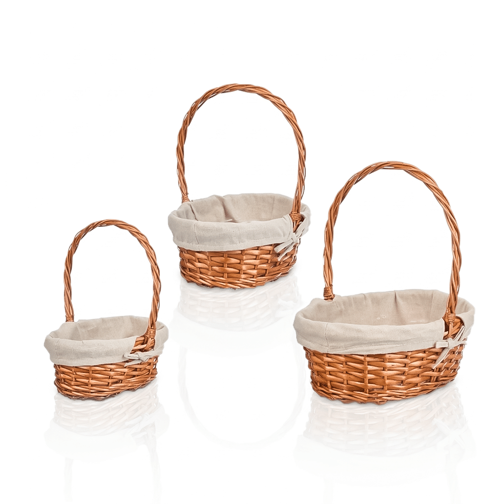 Weidenkörbe 3er-Set - Osterkörbe 3er-Set - Ansicht 2
