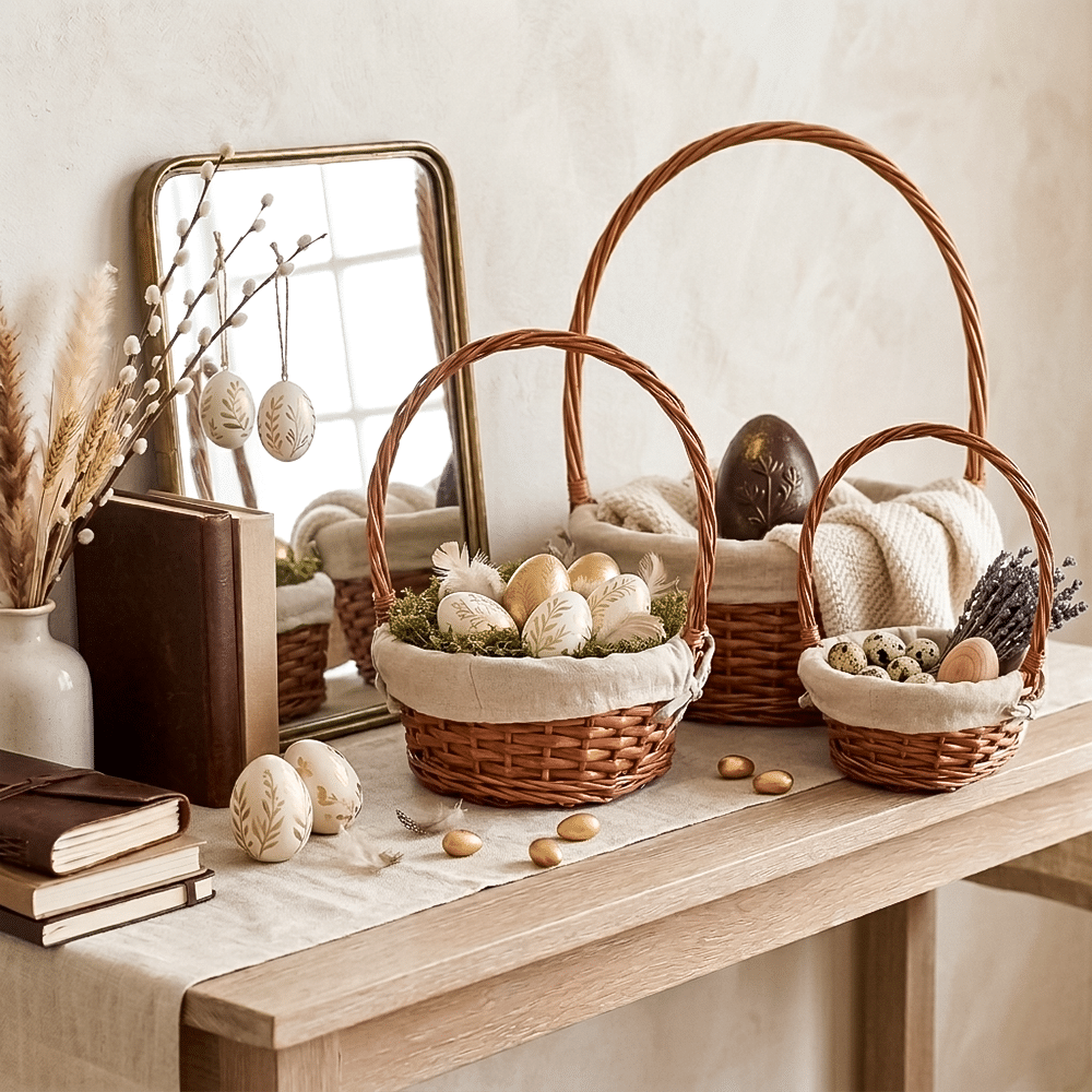 Weidenkörbe 3er-Set - Osterkörbe 3er-Set - Ansicht 3