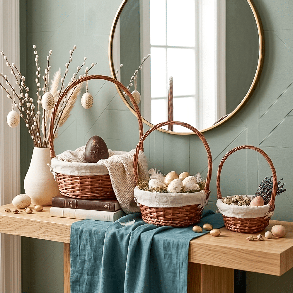 Weidenkörbe 3er-Set - Osterkörbe 3er-Set - Ansicht 4