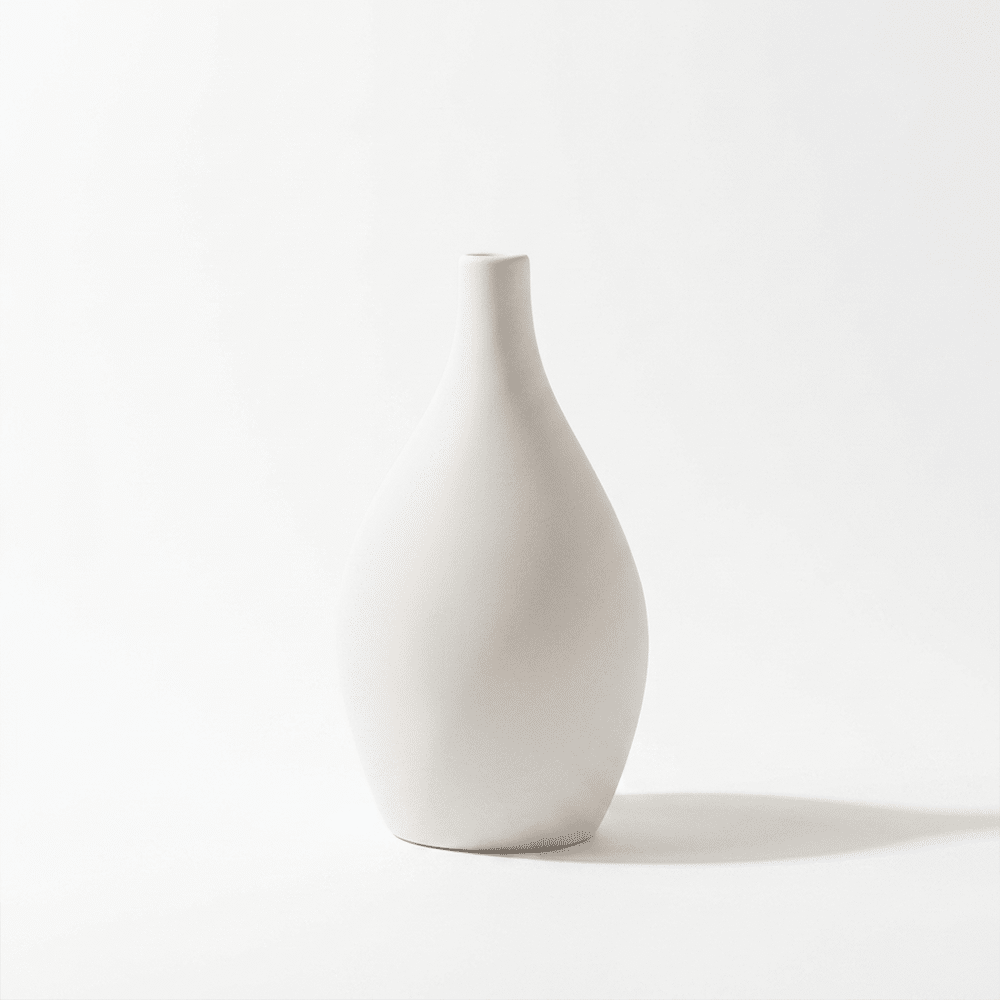 Malmo Vase White - Keramik Dekovase - Ansicht 2