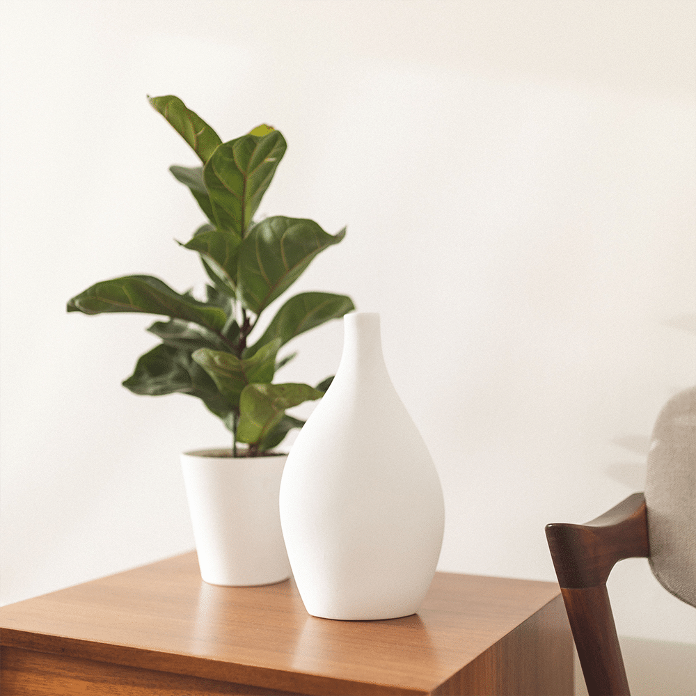 Malmo Vase White - Keramik Dekovase - Ansicht 4