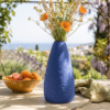 Naxos Vase Blue - Keramik Dekovase - Ansicht 3