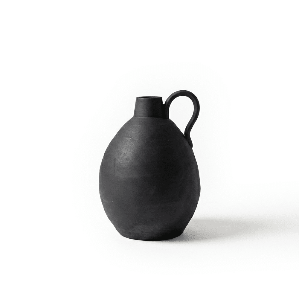 Pescara Vase Black - Keramik Dekovase - Ansicht 1