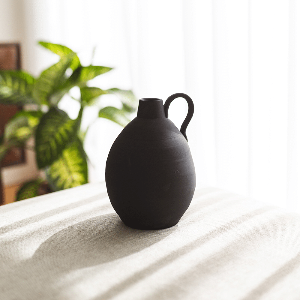 Pescara Vase Black - Keramik Dekovase - Ansicht 3