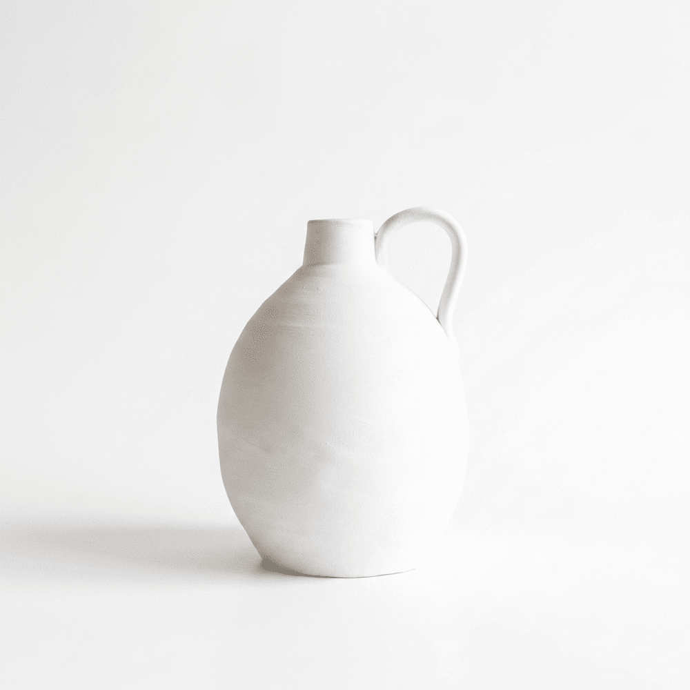 Pescara Vase White - Keramik Dekovase - Ansicht 1